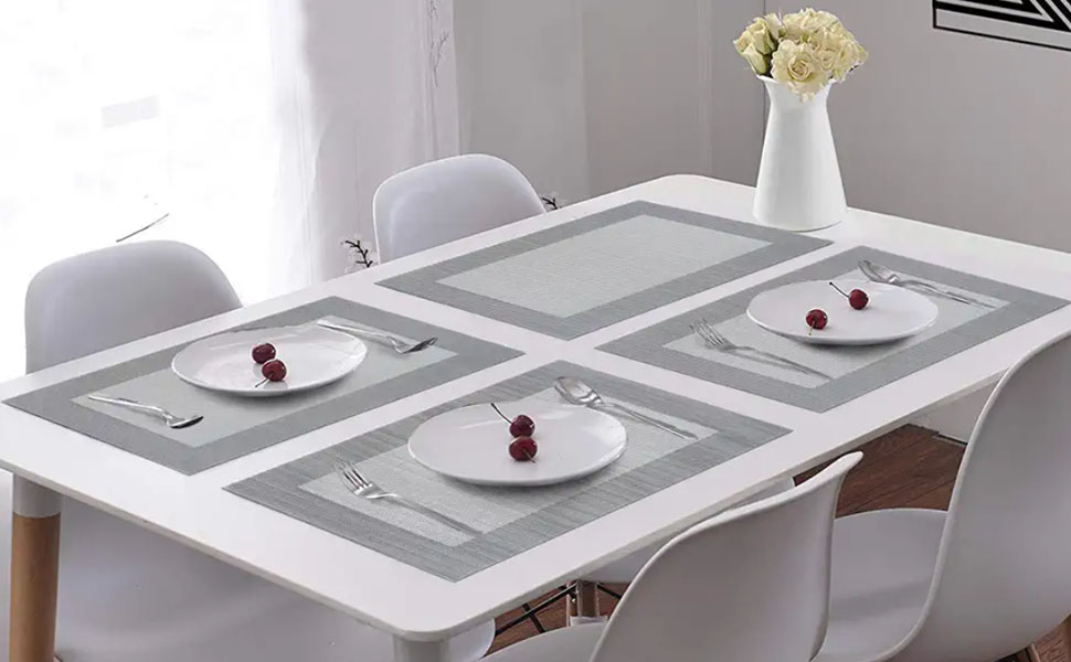 Placemats Set of 6, Placemats Place Mats for Kitchen Dining