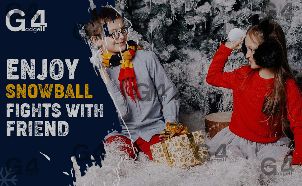 Enjoy Snowball Fights with Friend