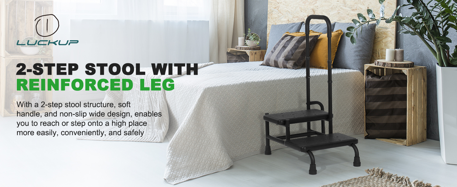 Amazon.com: LUCKUP Step Stool with Handle, 2-Step Stools with ...