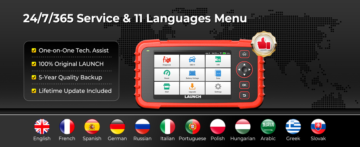 LAUNCH CRP129X V2.0 Elite OBD2 Scanner