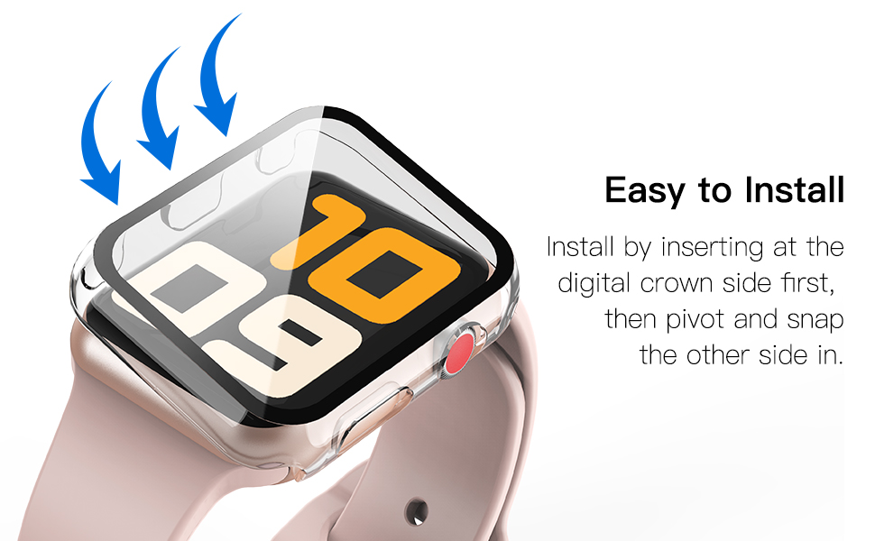 Misxi 2 Pack Hard PC Case with Tempered Glass Screen