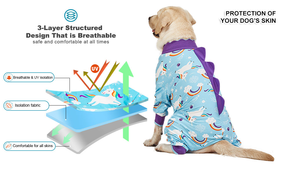 LovinPet Large Dog Pajamas Anti Licking Dog Recovery