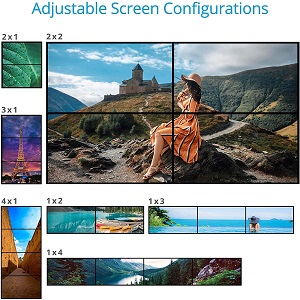 preset mode display configurations wall decor tv wall video wall digital signage advertisements