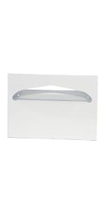 TSC-1W Half-Fold White Metal Wall Mounted Toilet Seat Cover Dispenser