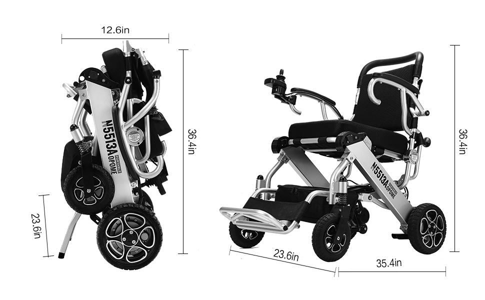 Intelligent Lightweight Foldable Electric Wheelchairs