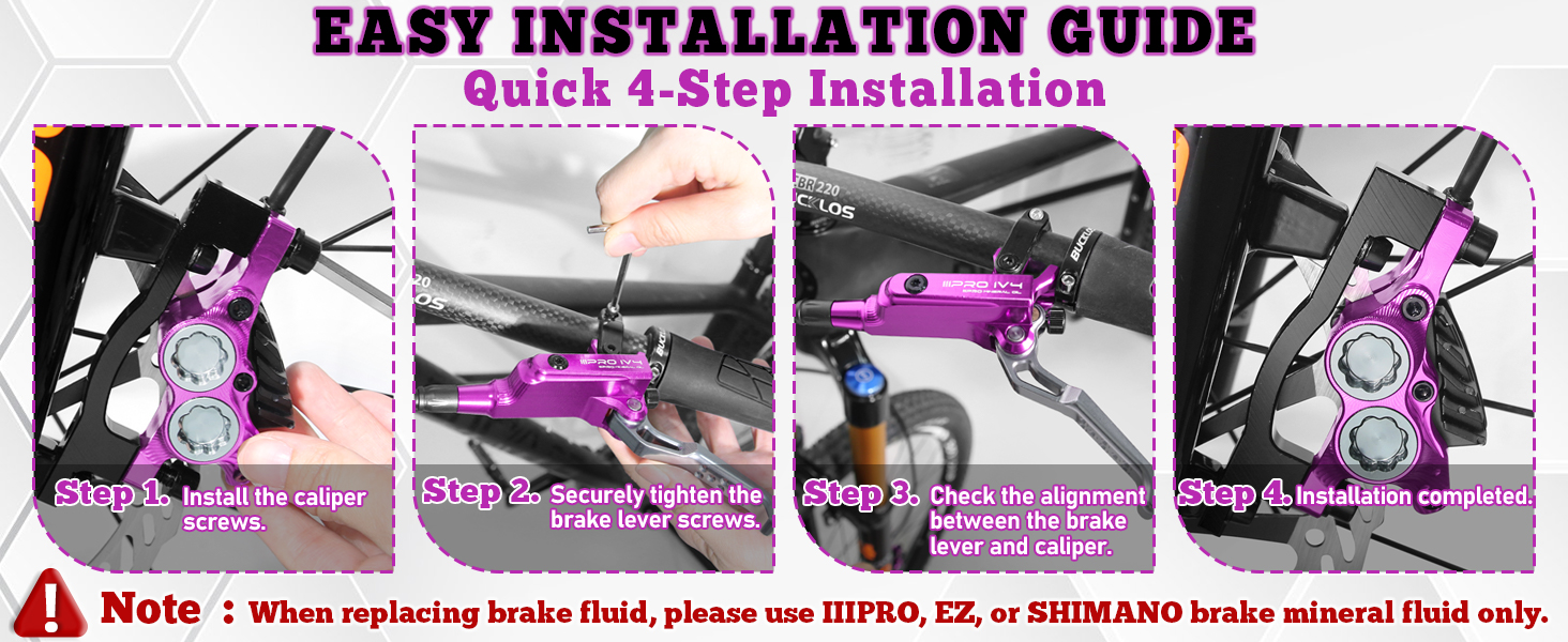 IIIPRO IV4 brake installation guide