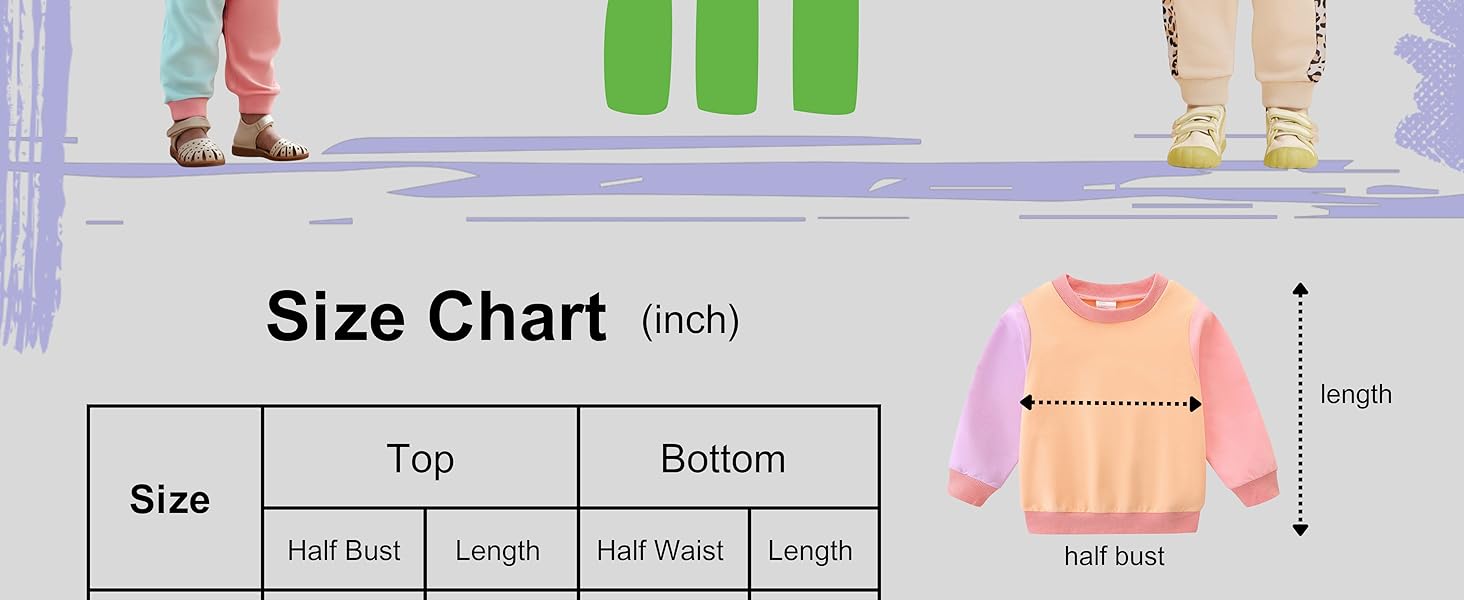 12 Month Girl Clothes Toddler Baby Fall Outfits Solid Long Sleeve Sweatshirt Tops + Pants Set Orange