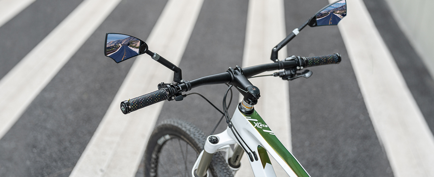 BriskMore Bar End Bike Mirrors For Mountain Bikes, Highu2013Definition