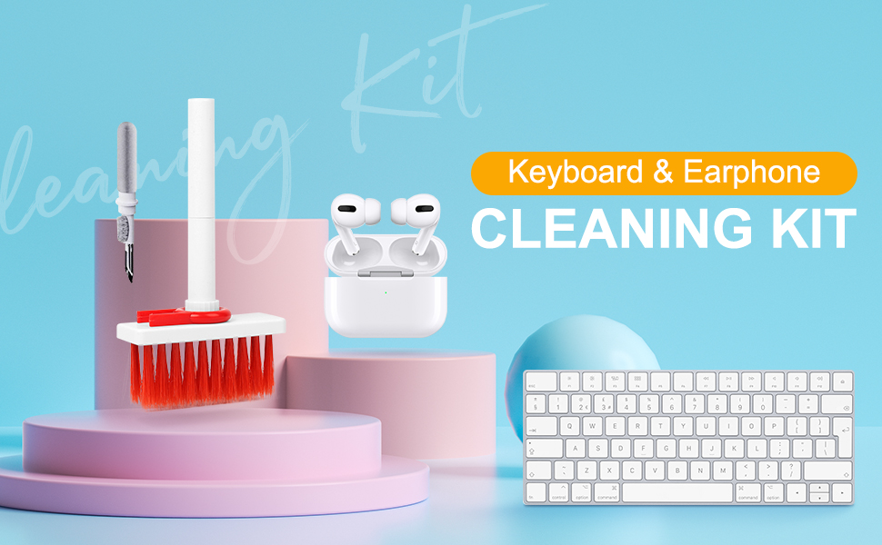 5 in 1 Keyboard Cleaner, Keyboard Cleaning Kit with Keyboard Brush