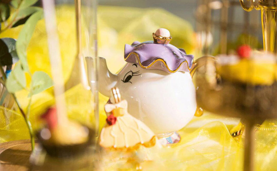 Mrs. Potts Tea Pot Beauty and Beast Tea Pot Cup One