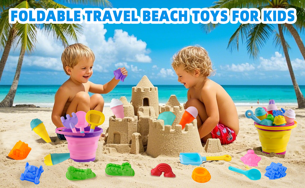 collapsible bucket beach toys