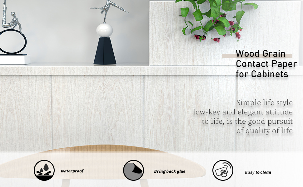 White Wood Contact Paper Wood Peel and Stick Wallpaper Wood