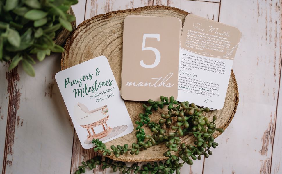 Prayer & Milestone Cards for Baby's First Year