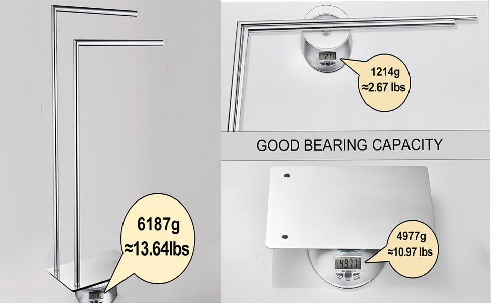 Freestanding Towel Rack for Bathroom Bath Towel Holder Standing on Floor