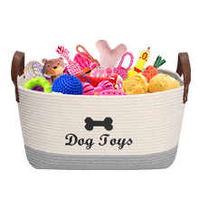 dog toys rope basket