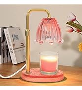 Candle Warmer Lamp with Timer - Electric Wax Melt Warmer with Adjustable Height and Dimmer for Sc...
