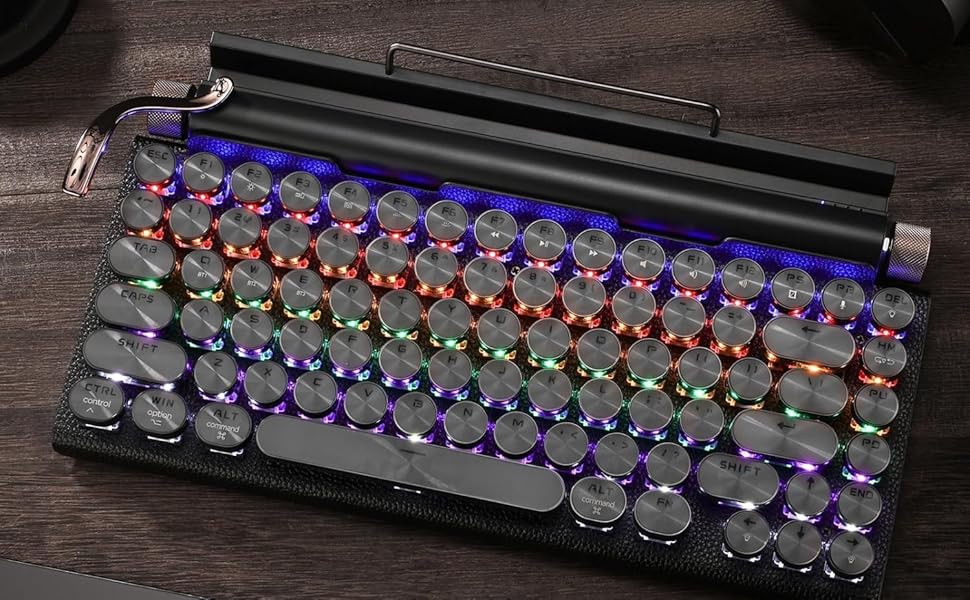 タイプライター キーボード メカニカル B703 キーボード Bluetooth タイプライター キーボード メカニカル B703 キーボード