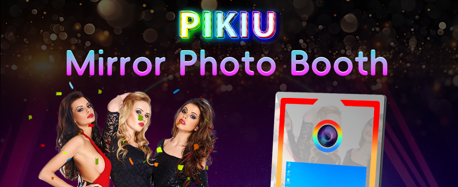 Magic Mirror Photo Booth 65in with Flight Case 43in Touch