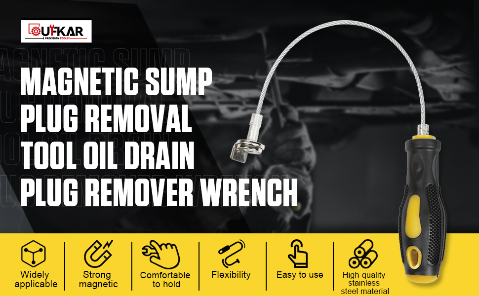 Strong Oil Drain Plug Remover Tool, Anti Scald