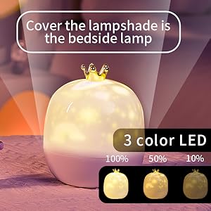 star projector for kids' room with 3 brightness modes and 3 color light