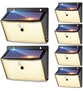 Serie de imágenes que muestran una luz LED equipada con paneles solares desde varios ángulos, que muestran su diseño plegable y sus capacidades de iluminación.