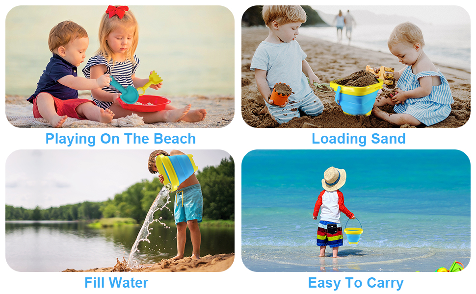 Holady Beach Toys for Kids,Collapsible Sand Castle Toys for