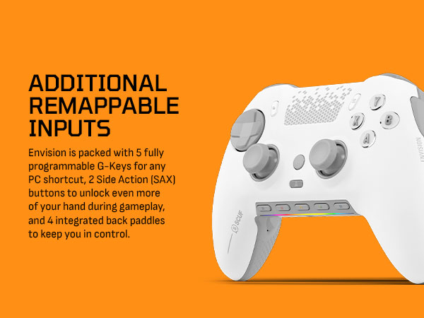Scuf envision pro ホワイト SCUF Envision Pro Warzone Light | Hall Effect Controller for