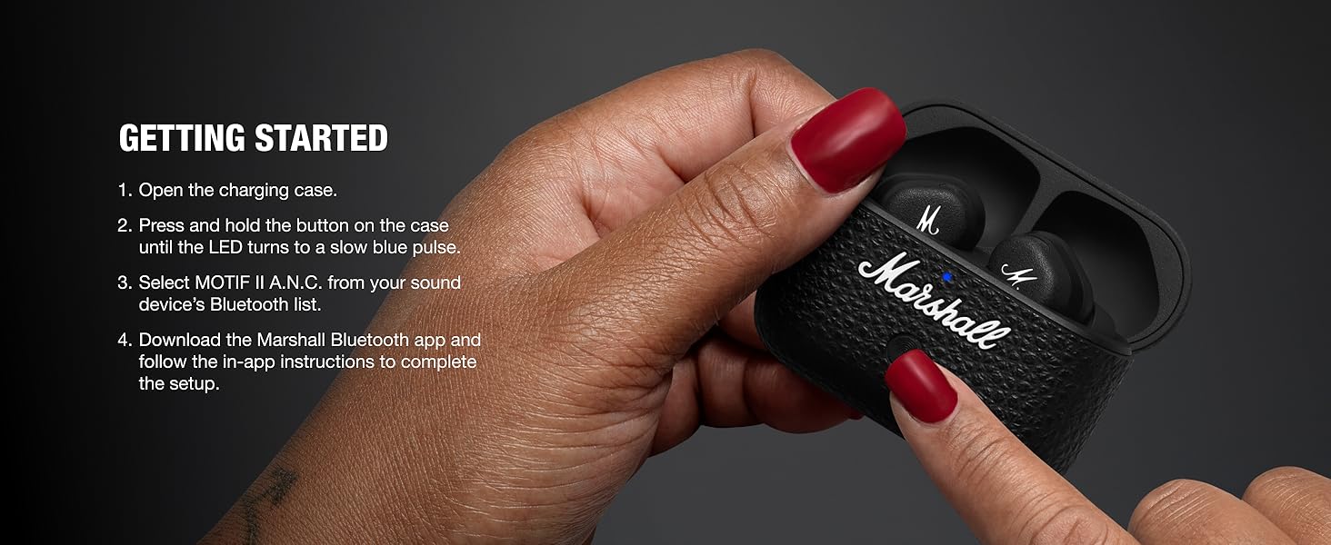 Amazon.com: Marshall Motif II True Wireless Active Noise-Canceling ...