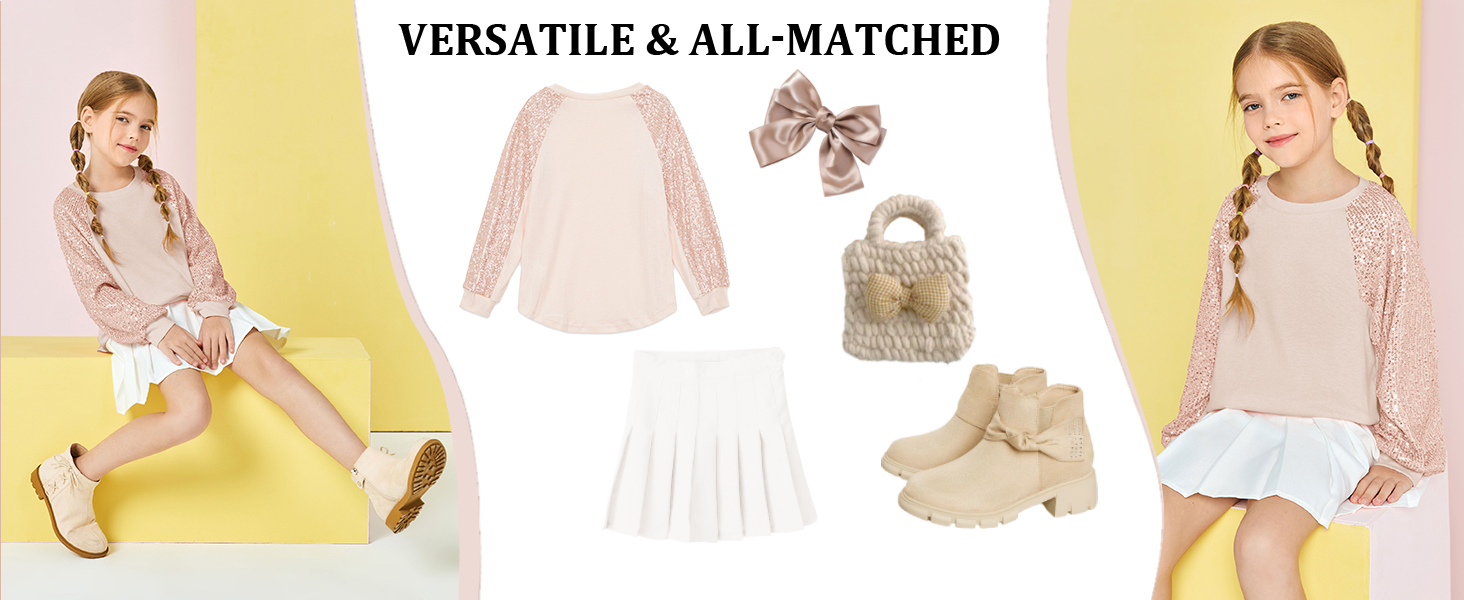 Sudadera de lentejuelas para niñas