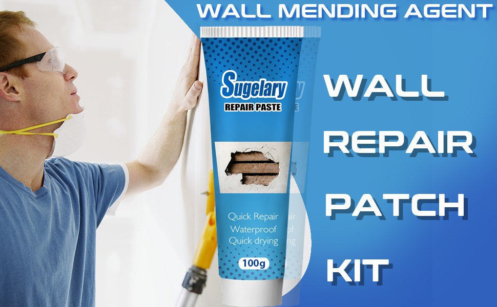 Drywall Patch Repair Kit with Scraper, Spackle Wall Repair Kit, SelfAdhesive Patch Quick & Easy