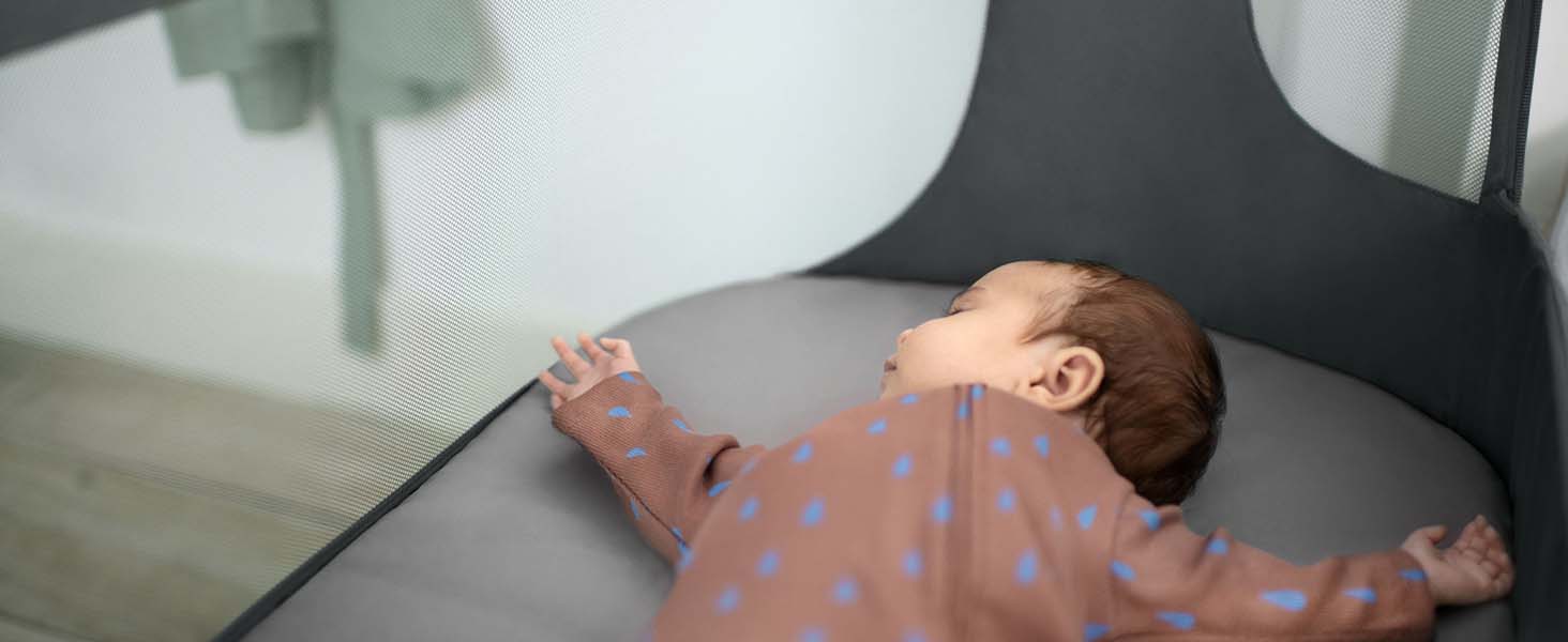 MaxiCosi Iora Air Extra Bed, Breathable Mesh, Height Adjustable