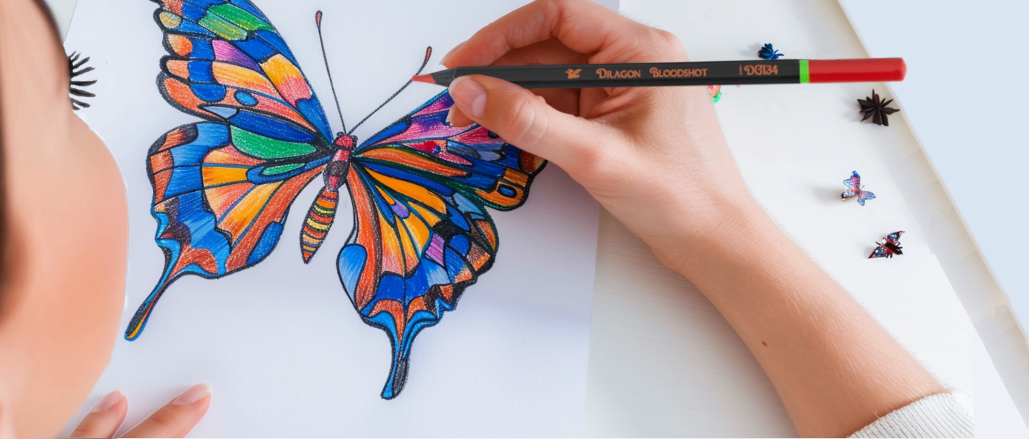 black widow professional colored pencils for artists soft core wax color pencil set premium art