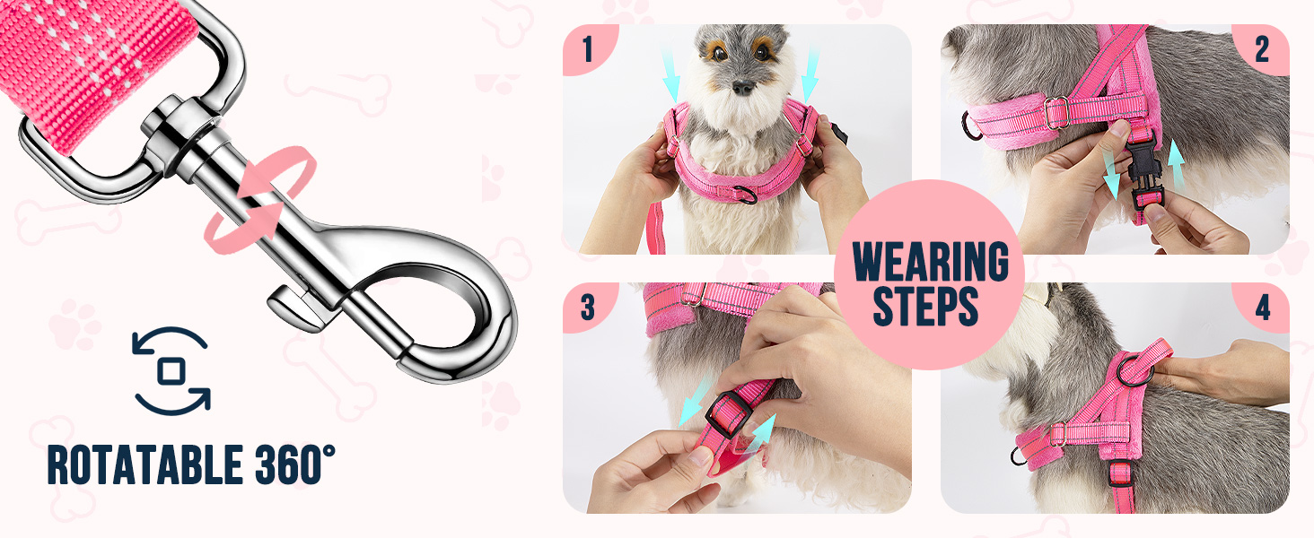 Walking Dog Harness and Leash Set