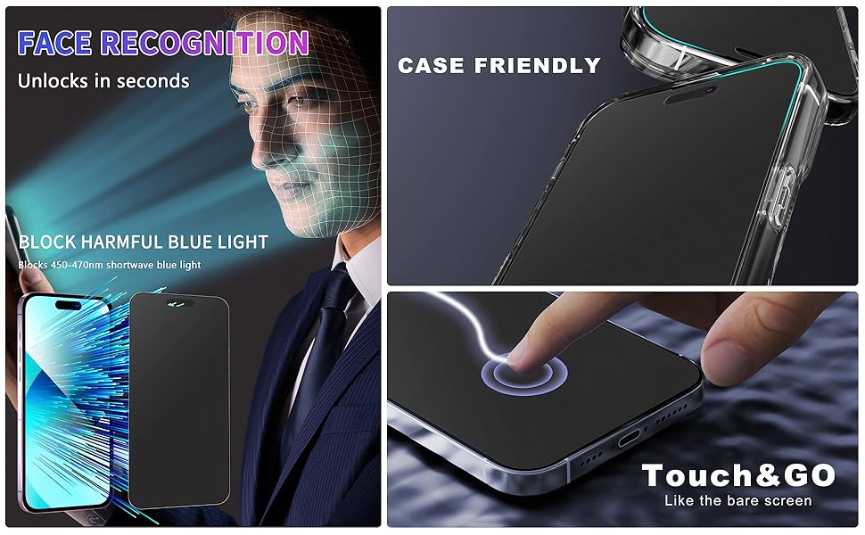 screen protector 15 pro max matte glass