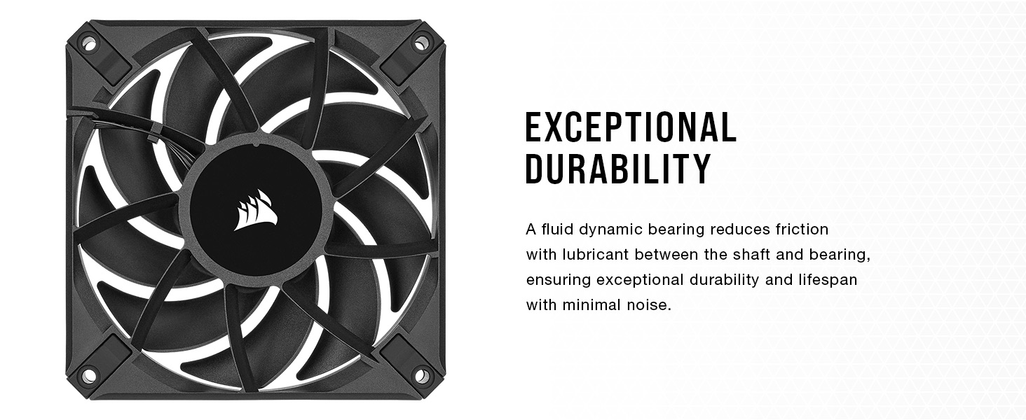 Corsair AF140 ELITE, HighPerformance 140mm PWM Fluid Dynamic Bearing Fan with