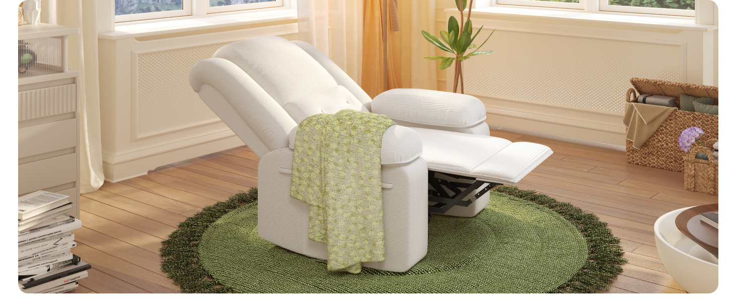 Softa Swivel Rocker Recliner with Massage and Heat
