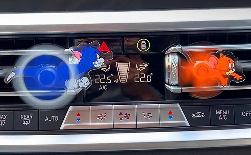 This air vent decorations for car is compact and won't take up much space in your car.