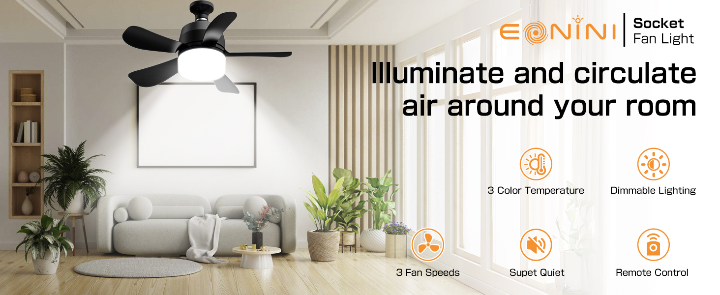 socket fan light