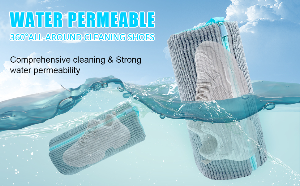 shoe washing bag