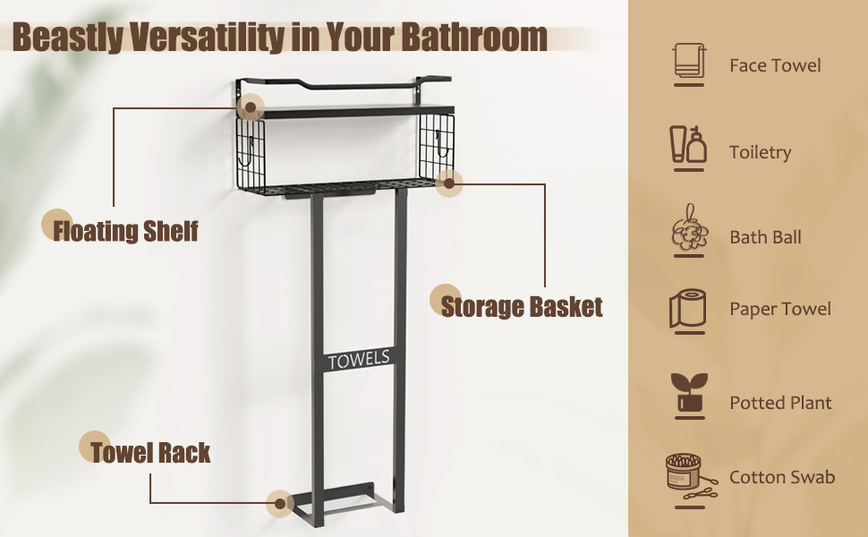 towel rack wall mounted