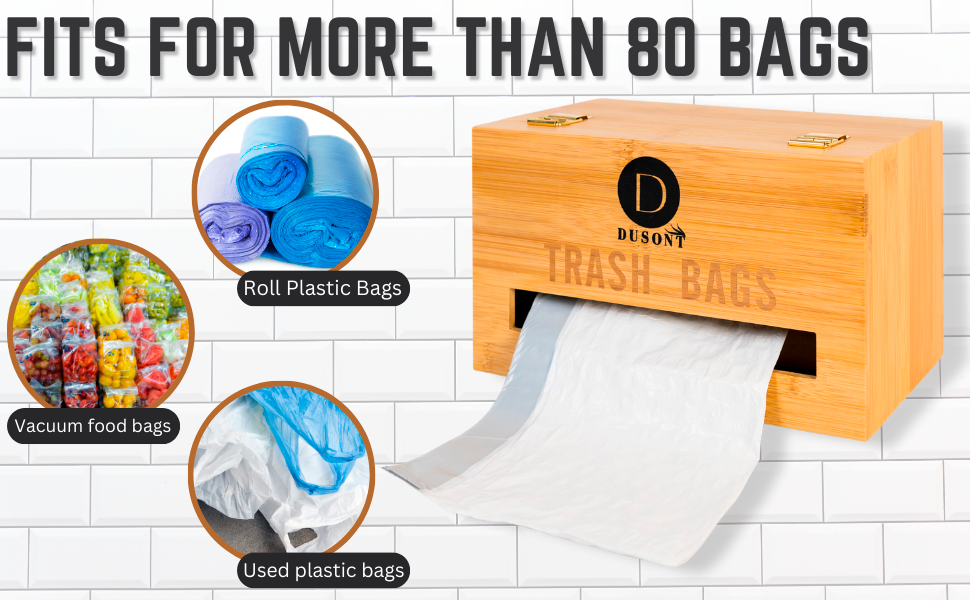 Large Trash Bag Holder, Sturdy Garbage Bag Organizer with