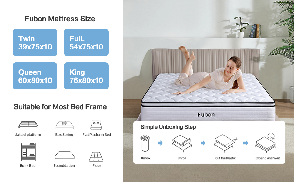 12 Inch King Size Mattress in a Box 12 Inch Hybrid Full Size Mattress Queen Mattresses,