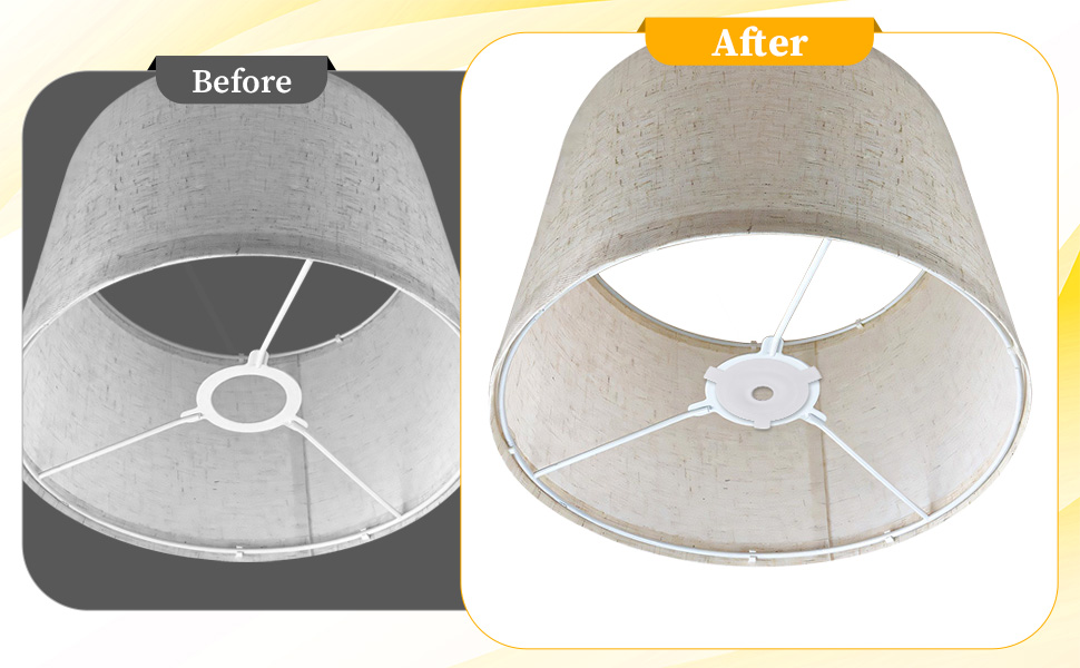 Leefasy 10x Lamp Shade Reducer Rings,Lampshade Rings