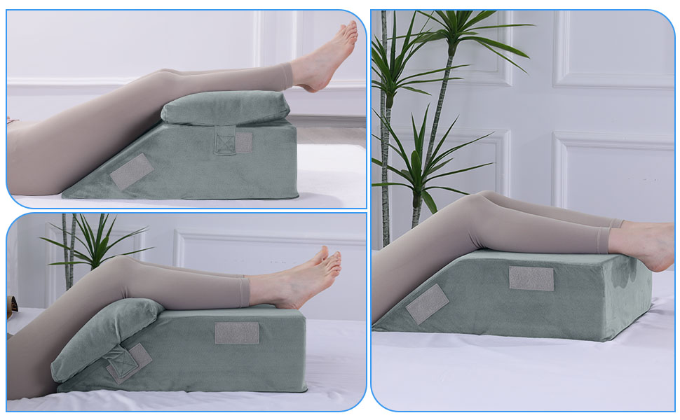 HOMBYS Adjustable Leg Elevation Pillow for Post-Surgery Pain Relief (17"x24"x9") 3979f963 12ec 45d8 Bf0a Ff3109832cd1. CR0,0,970,600 PT0 SX970 V1
