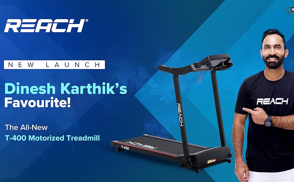 Buy Reach T400 PT [4HP Peak] Multipurpose Automatic Treadmill with