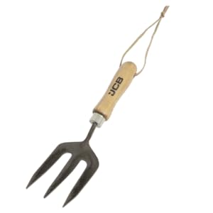 JCB - Solid Forged Hand Fork- Garden Fork Heavy Duty Gardening Tools - for Home Improvement, Digging, Potting Out, Borders, Weeding - Lifetime Warranty 12 JCBHFF11