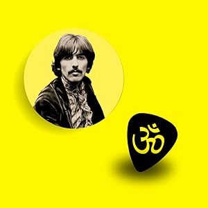 Adesivo e palheta George Harrison