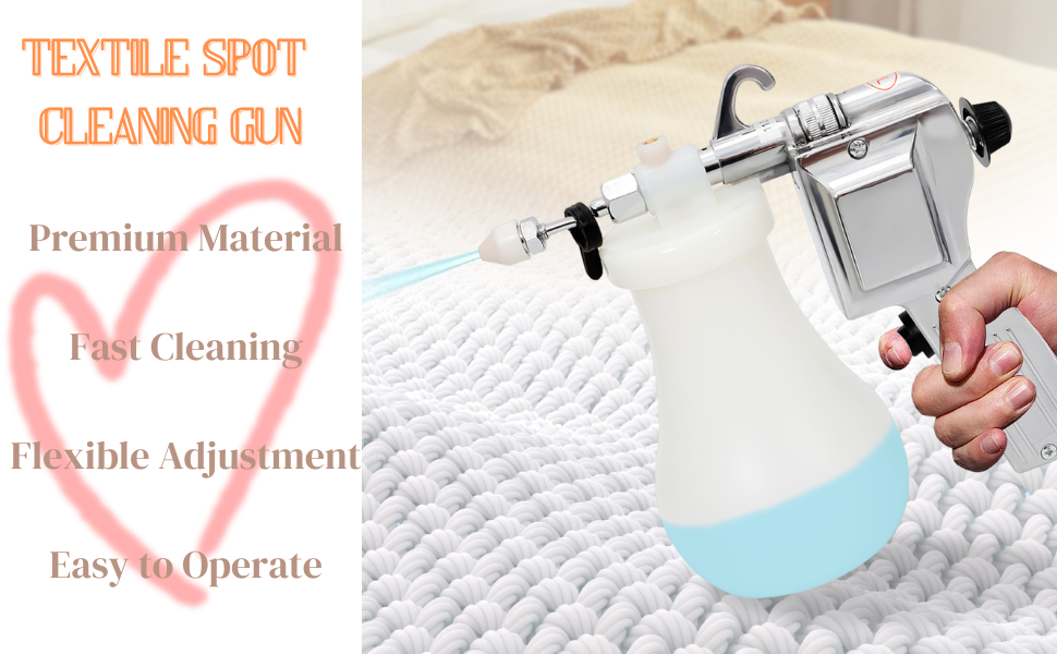 Textile Cleaning Spray Gun, 60W 110V Spray Pressure Gun