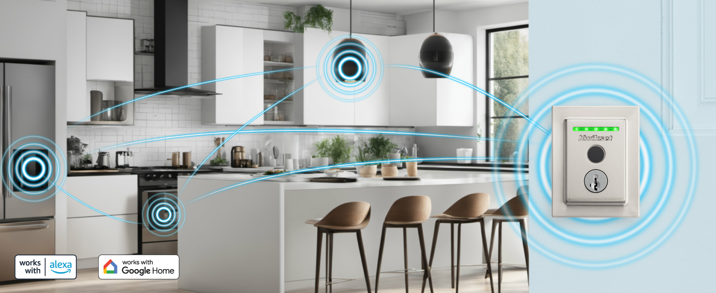 kwikset halo finger print wi-fi enabled contemporary smart lock