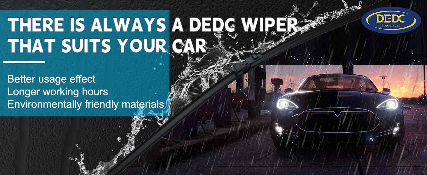 DEDC Upgraded Tesla Model 3 Model Y Windshield Wiper Blades